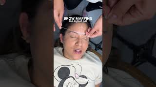 Brow Mapping and Hybrid Brow Tint browartist [upl. by Oriane]