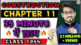 Construction  Class 10 Maths Chapter 11  Full Chapter ExplanationExerciseQuestionsEX 111112 [upl. by Horst]