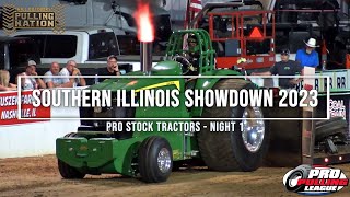 Pro Stock Tractors full class PPL at Southern Illinois Showdown 2023 Night 1 Nashville IL 6223 [upl. by Enelav]