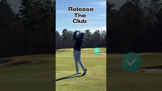 Release the Golf Club Properly ⛳️✅ golf golftips [upl. by Ynohtnacram]