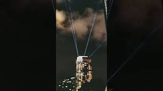 Laser lights on to Petronius Twin Tower KLCC Malaysia Kuala Lumpur [upl. by Goldia]