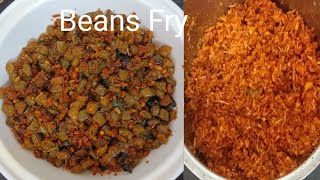 Very Easy To Prepare Beans Fry  Side Dish For Lunch [upl. by Hniht]