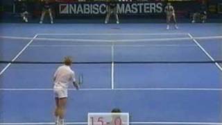 Stefan Edberg vs Boris Becker NY Masters Final 1989 1 [upl. by Acireit]