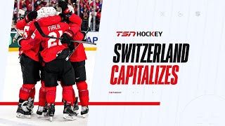 Two power play goals put Switzerland ahead in the first  IIHF World Championships 2024 [upl. by Felder16]