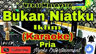 BUKAN NIATKU  Iklim  Karaoke Malaysia  Nada Pria  FIS minor [upl. by Steven]