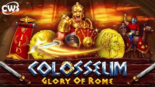 Colosseum  Glory of Rome Slot Game  Gladiator Multiplier and Freespins with Sticky Wild [upl. by Merrow]