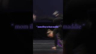 “ mom ill try to beat maddie “ dancemoms dancemomsclips dance edit abby mackenzieziegler [upl. by Brendis]