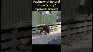 How to Build a Natural Sandstone Walkway DIY  Flagstone PavingShorts [upl. by Ateekan527]