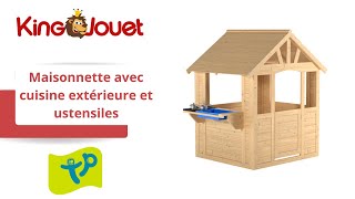 Maisonnette avec cuisine extérieure et ustensiles  TP Toys [upl. by Nalak]