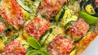 The BEST Zucchini Lasagna Rolls you will ever taste 🤤shorts [upl. by Alleirbag303]