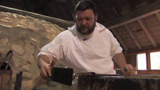 Glassblowing at Jamestown Glasshouse  A 5minute Lesson HD [upl. by Albers691]