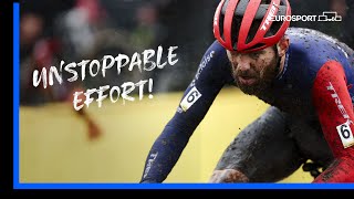 Joris Nieuwenhuis REIGNS SUPREME 👊  Mens Cyclo Cross Superprestige  Eurosport Highlights [upl. by Dreeda]