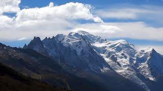 Blick von der Alpage de Charamillon auf den Mont Blanc 4806 m  HauteSavoie  Time Lapse [upl. by Danni]