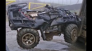 CRASH ATV CAN AM OUTLANDER 1000CC MAX XTPACCIDENT ATV [upl. by Kcirddot]