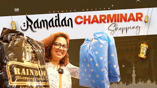 Ramadan Shopping at Charminar  Charminar Shopping  Arshiaa Khayyum  Cue Media [upl. by Klos]