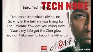 Tech N9ne  Disparagement Feat King ISO Lyrics [upl. by Ynavoeg]