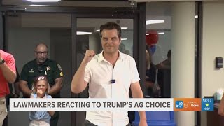 Lawmakers react to Trumps AG nomination Matt Gaetz [upl. by Timi]