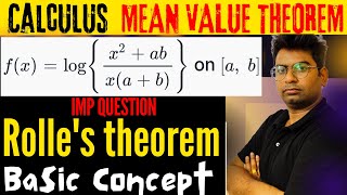 verify Rolle’s theorem for the functions fxlogx2abxab in a bverify rolles theorem [upl. by Kezer]