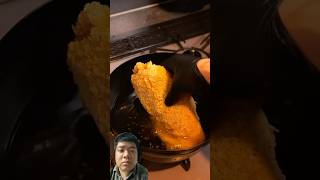 Fried chicken breast filled with cheese food mukbang cooking chicken cookdeliciousfood [upl. by Adriane]