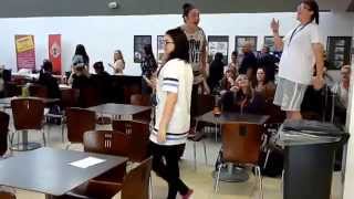 West Lancashire College Freshers Fair 2014 featuring Frozen sing off [upl. by Inaluiak]