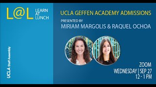 LearnLunch Geffen Academy Admissions [upl. by Ellehcar]