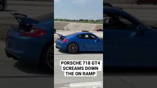 PORSCHE GT4 LOUD STRAIGHT PIPE ACCELERATION 🔊 [upl. by Nayllij]