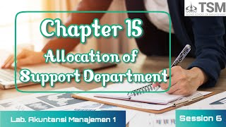 Allocation of Support Department [upl. by Thamora]