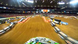 GoPro HD Darryn Durham Practice  St Louis Monster Energy Supercross 2011 [upl. by Atlanta512]