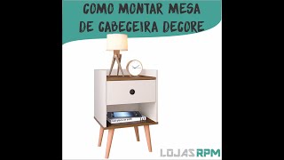 COMO MONTAR MESA DE CABECEIRA DECORE  LOJA RPM [upl. by Eibob411]