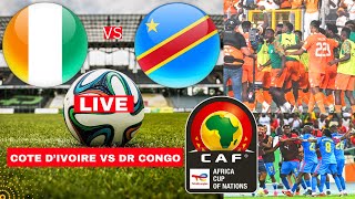 Cote DIvoire vs DR Congo 10 Live Africa Cup Nations AFCON Football Match Score Highlight Direct [upl. by Alyk814]