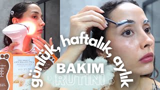 DEV bakım rutini 🧼🧼 LAZER EPİLASYON KAŞ AÇMA MANİKÜRPEDİKÜR DUŞ KESE [upl. by Peddada654]