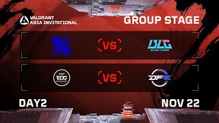 DRX vs BLG  EDG vs DFM  Group Stage  DAY 2  VALORANT Radiant Asia Invitational [upl. by Bulley]