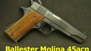 Ballester Molina Colt 1911 45acp Clone Pistol [upl. by Issim]