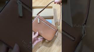 Kate Spade Leila Pebbled Leather Convertible Wristlet  warm ginger 🥖🍞🫚 [upl. by Farant]