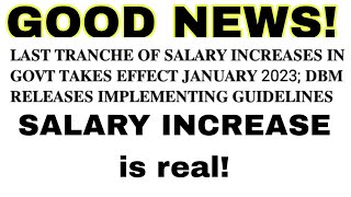 Salary Increase is real DBM releases Implementing guidelines [upl. by Raynold]