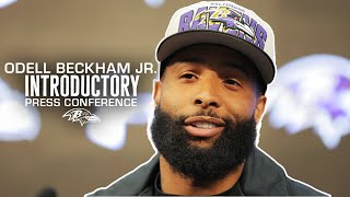 Odell Beckham Jr Introductory Press Conference  Baltimore Ravens [upl. by Ahsilif]