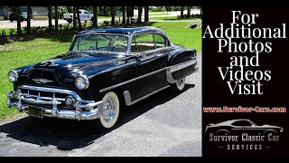 1953 Chevrolet Bel Air For Sale Tampa Florida Survivor Classic Cars [upl. by Nedyrb]