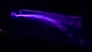 Lightning in a jar Making a basic Geissler tube or Crookes Tube using a vacuum pump and a VDG [upl. by Symer]