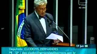 Grande Expediente  Deputado Clodovil Hernandes [upl. by Anitrebla]