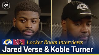 Jared Verse amp Kobie Turner React To Week 2 Loss vs Cardinals  Rams Locker Room Interviews [upl. by Nataline]