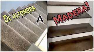 Cómo instalar madera en escaleras [upl. by Luthanen]