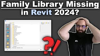 Family library missing in Revit 2024  Solution [upl. by Iot]