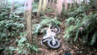 FREERIDE350 FirstRide Crash GoPro Hero3 [upl. by Lilia]