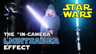 Original 1977 STAR WARS Lightsaber InCamera Effect [upl. by Asinla]