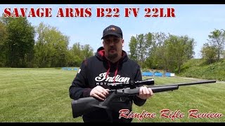 Savage Arms B22 FV 22LR Rimfire Rifle Review [upl. by Henigman]