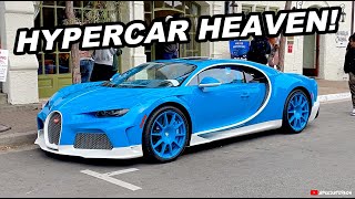 2024 Monterey Car Week Top Carspotting Bugatti Chiron SS Apollo IE LFA Huayra BC Senna GTR [upl. by Jadda]