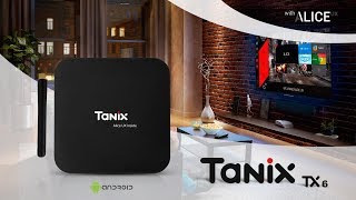 TANIX TX6  Android TV Box with ALICE UX  AllWinner H6  4GB RAM  Dual WiFi  USB30 [upl. by Nerred]