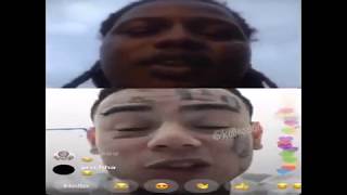 Tekashi69 Joins FBG Ducks IG Live And Disrespects Tooka [upl. by Nhar]