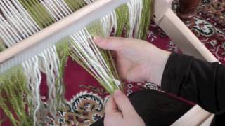 Simple Warping on the Rigid Heddle Loom with less back ground music [upl. by Sibley]