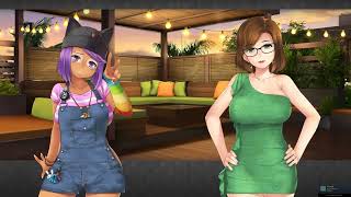 brooke amp sarah all date events HuniePop 2 Double Date [upl. by Atilef269]